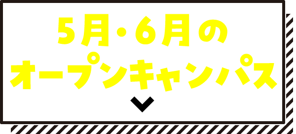 5月・6月のオープンキャンパス