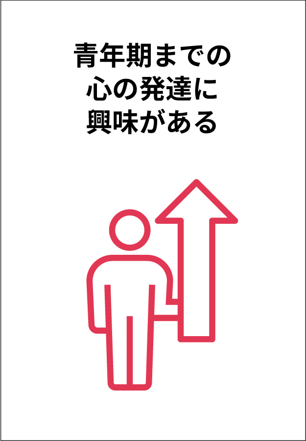 青年期までの心の発達に興味がある