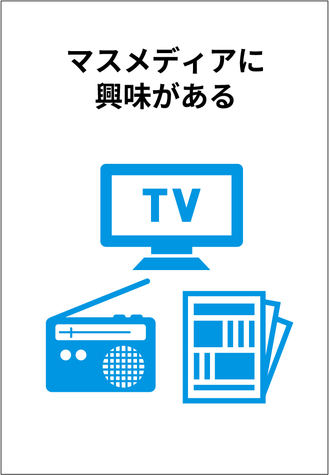 マスメディアに興味がある