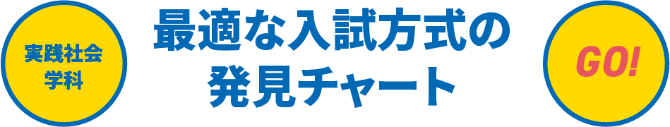 最適な入試方式の発見チャート