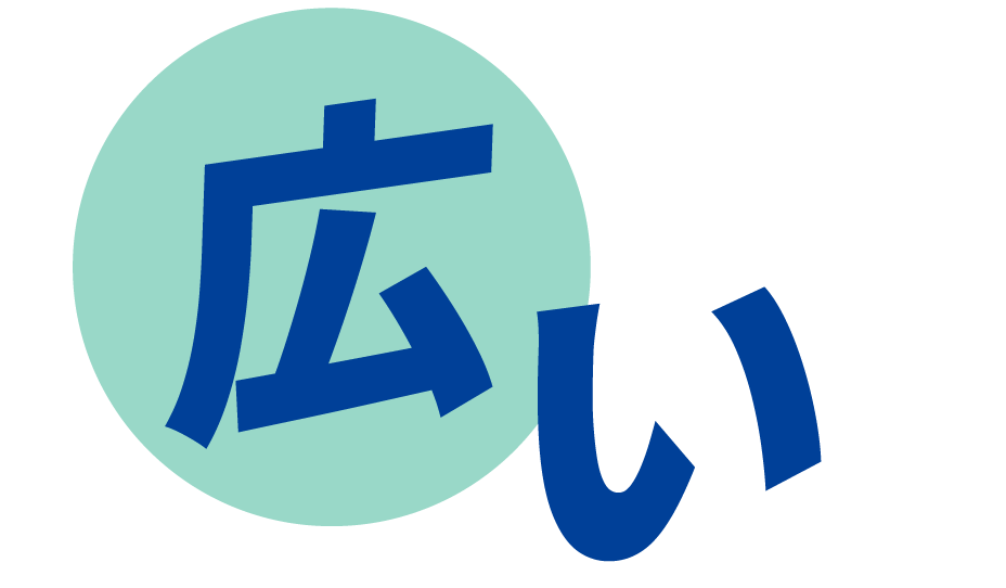 広い