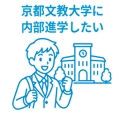 京都文教大学に内部進学したい